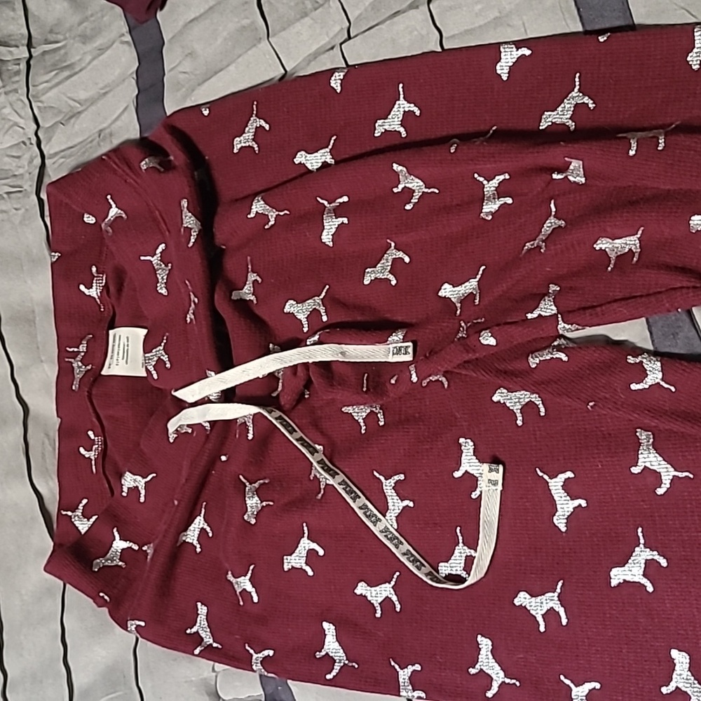 Pink jogger pajama pants